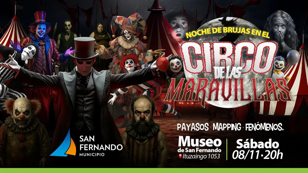 Noche de terror y fantasía en el Museo del Municipio llega el “Circo de las Maravillas”