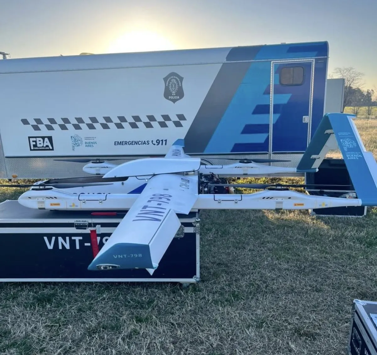 El drone de seguridad y prevención ya se encuentra operando en Marcos Paz