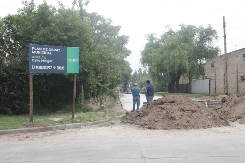 La obra pública no para en Marcos Paz