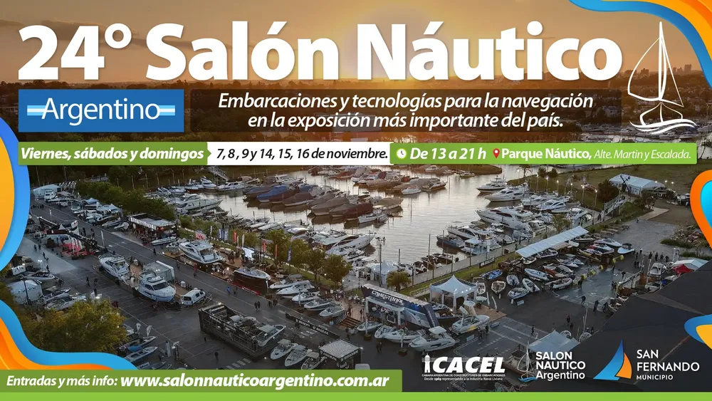 Vuelve el Salón Náutico Argentino a San Fernando con más de 200 embarcaciones y propuestas para toda la familia