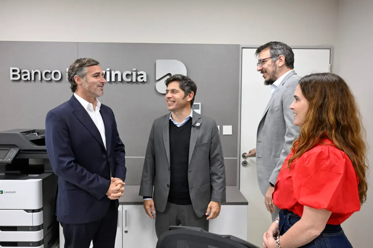 Kicillof refuerza su agenda productiva inauguró una nueva sede del Banco Provincia en el Parque Industrial de Pilar