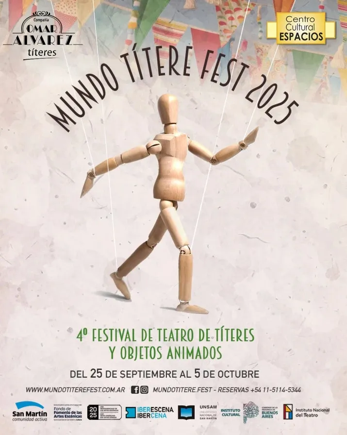 San Martín celebra el 4° Festival Internacional de Teatro de Títeres Mundo Títere Fest 2025