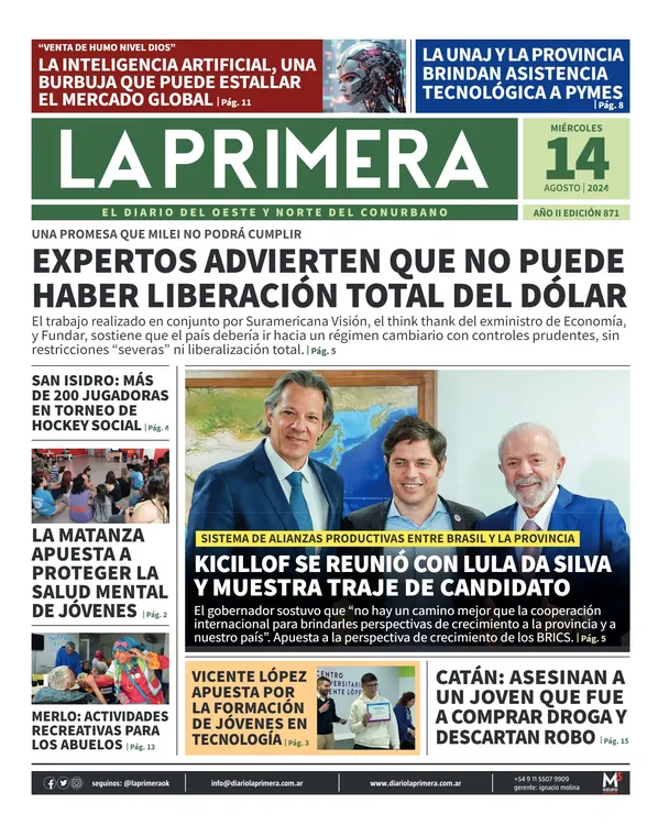 Tapa La Primera 14-08-2024_1