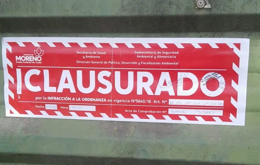 La Municipalidad de Moreno clausuró la Curtiembre de Paso del Rey en medio de un conflicto laboral
