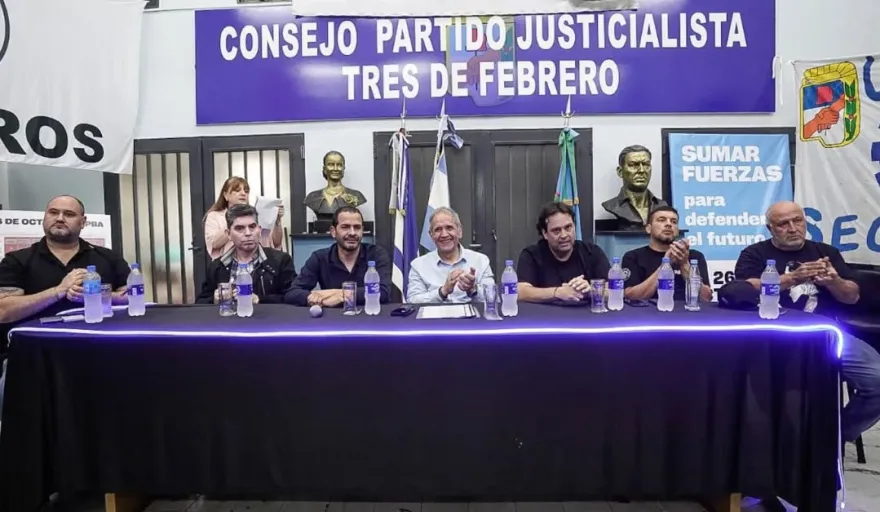Palazzo y Debandi reunieron apoyo sindical en Tres de Febrero