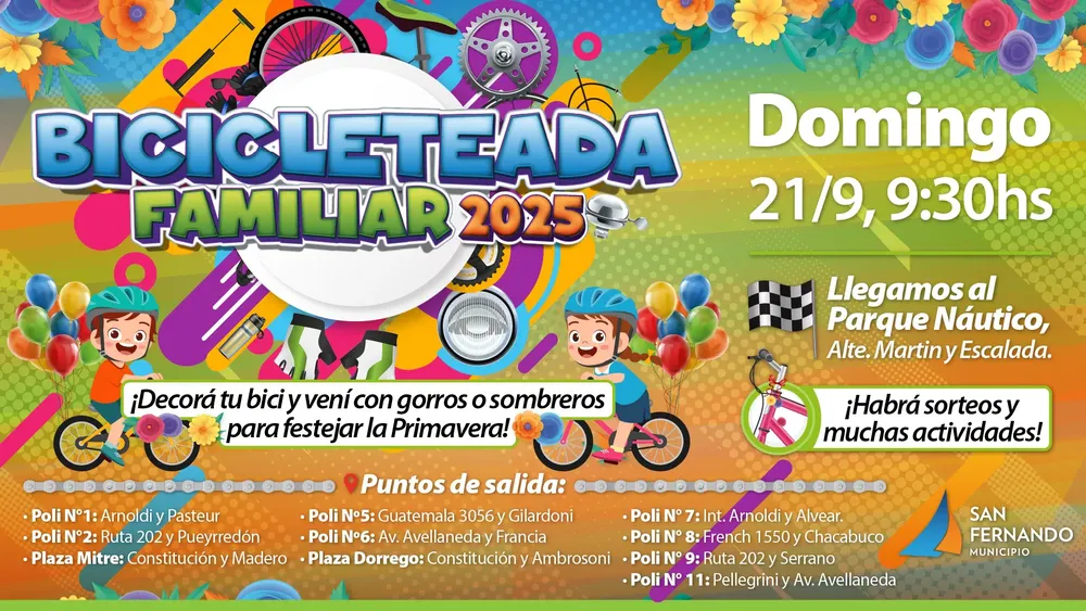 San Fernando Vuelve la Bicicleteada Familiar